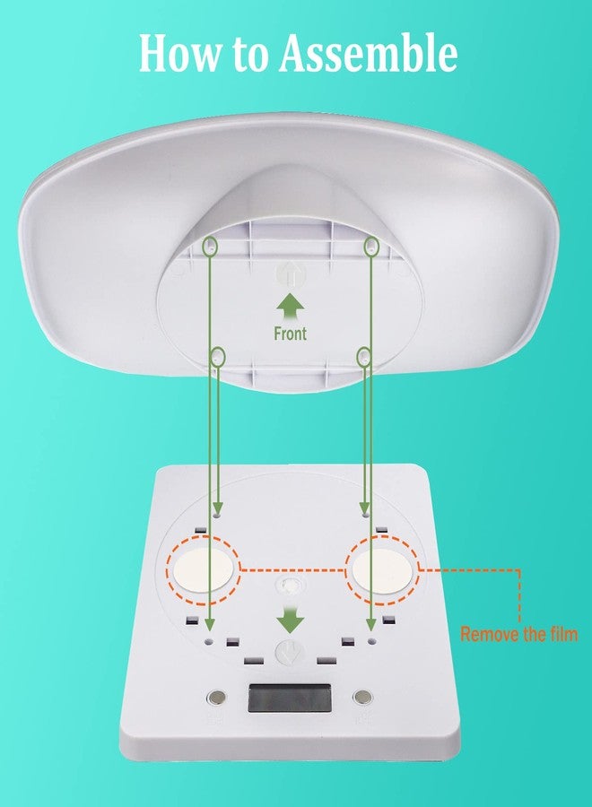 LFGKeng Digital Mini Pet Scale, Small Animal Weight Scale, Portable LCD Electronic Weighing Scale with Tray(Max. 22 lbs), Multifunction Kitchen Scale for Food/Puppy/Kitten/Lizard/Hamster/Tortoise/Whelping - Image 5